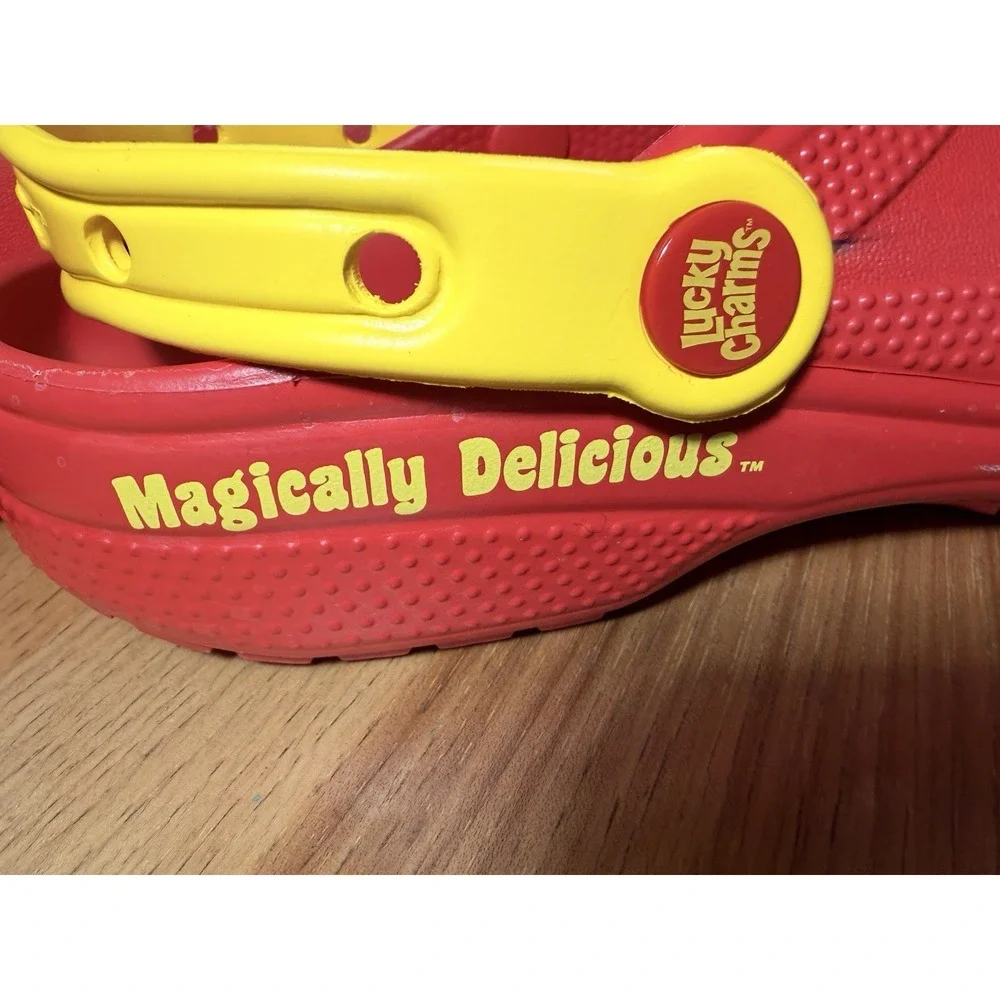 Crocs Lucky Charms Limited Edition Red Mens 7 Womens 9 Slip On
